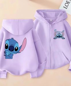 gilet stitch violet enfant