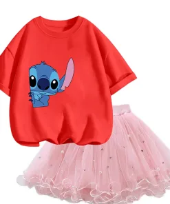 Ensemble Stitch Fille Jupe T-Shirt