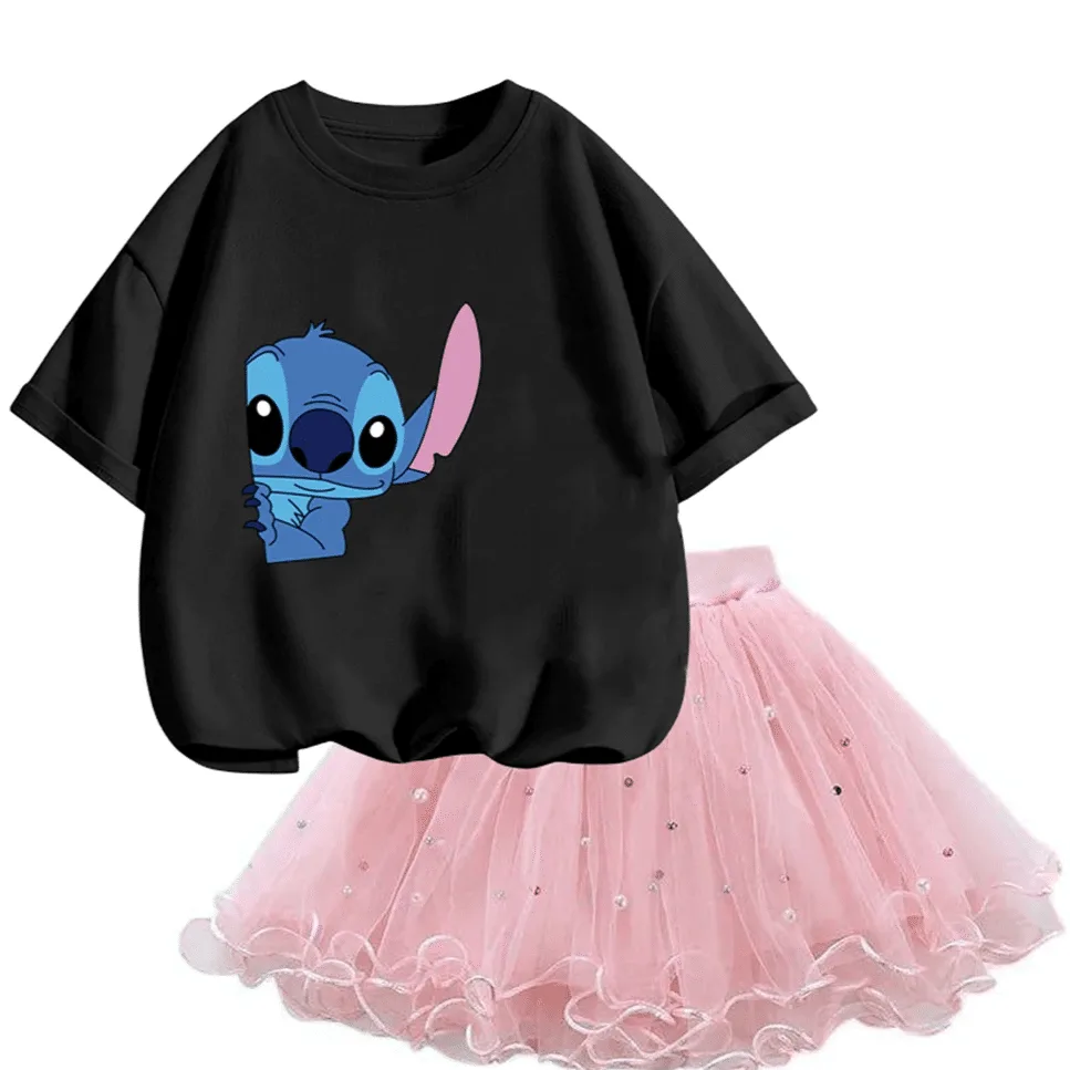 Ensemble Stitch Fille Jupe T-Shirt