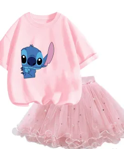 Ensemble Stitch Fille Jupe T-Shirt