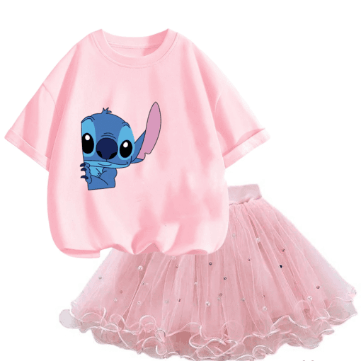 Ensemble Stitch Fille Jupe T-Shirt