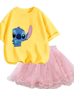 Ensemble Stitch Fille Jupe T-Shirt