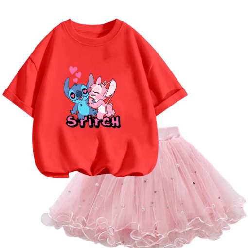 Ensemble Fille Stitch et Angel