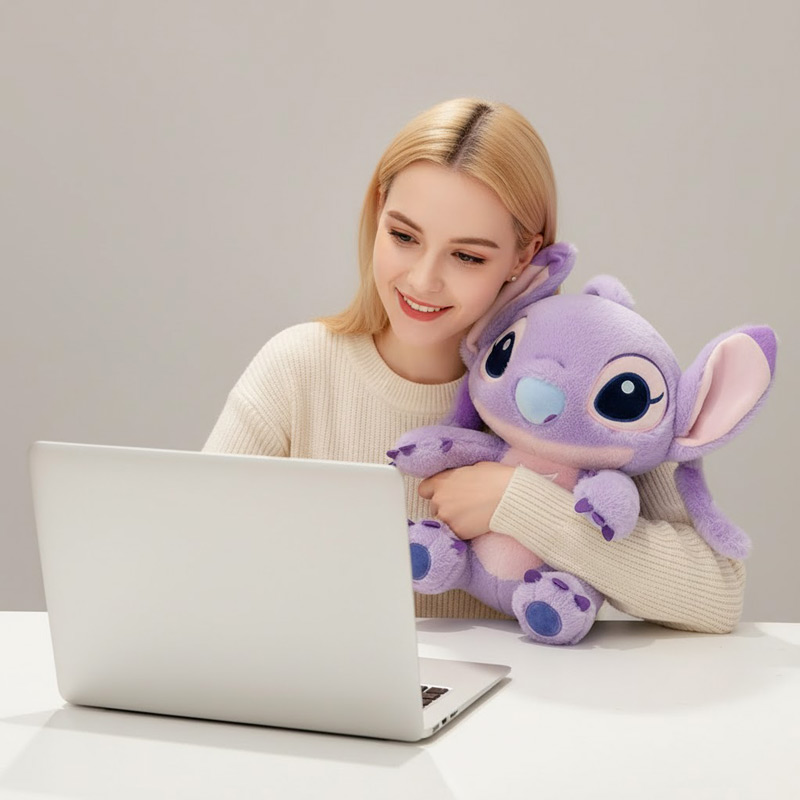 Peluche Angel 6 Peluche Angel rose 35cm