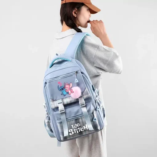 Sac d'École Stitch et Angel