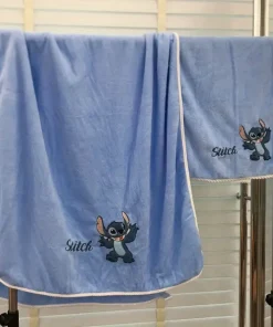 2 Serviette Stitch bleu