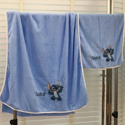 2 Serviette Stitch bleu