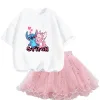 Ensemble Fille Stitch et Angel