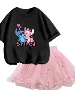Ensemble Fille Stitch et Angel 10 Ensemble Fille Stitch et Angel