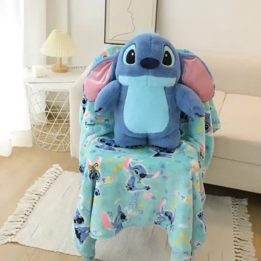 Peluche Stitch avec Couverture