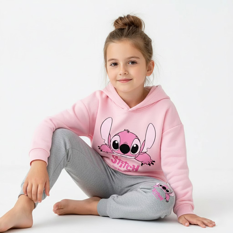 Jogging Stitch Fille 4 Jogging Stitch Fille Rose