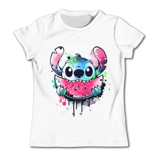 T Shirt Fille Stitch Ohana