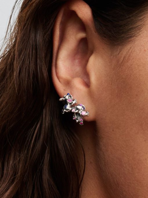 Boucle d'Oreille Stitch et angel Pandora​