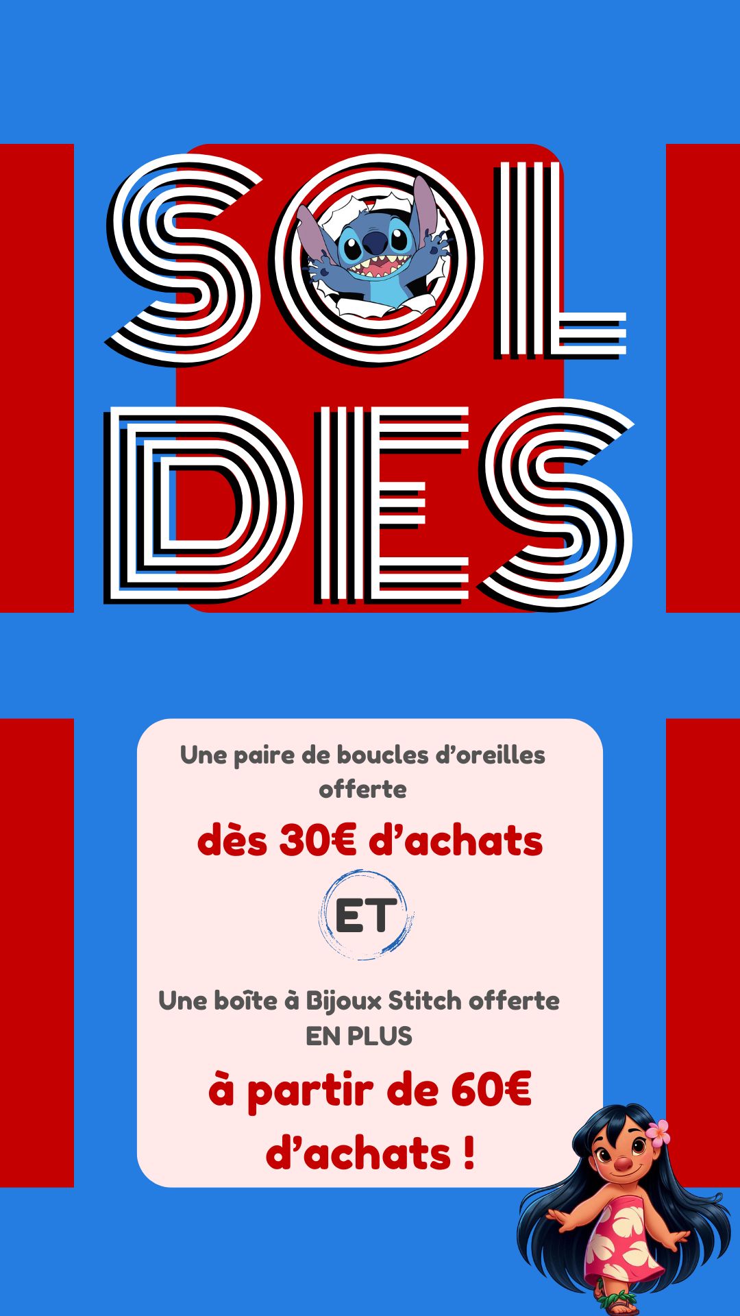Cadeau stitch soldes été 2025