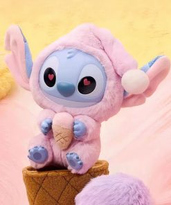 Strawberry Cone Labubu Stitch