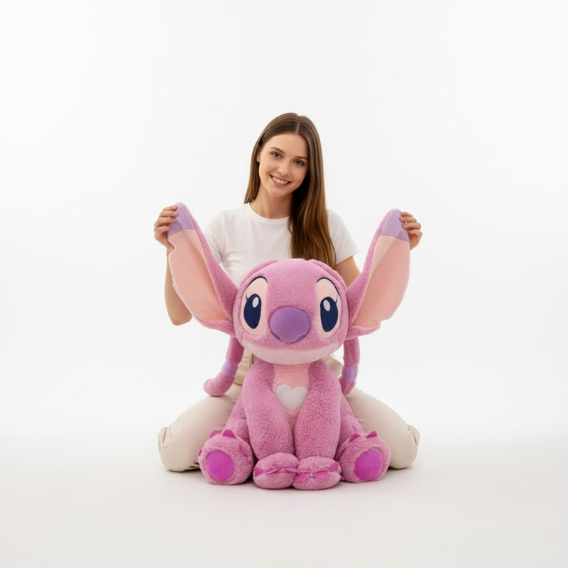 Peluche Angel Stitch XXL 4 Peluche Angel Stitch rose XXL 50cm