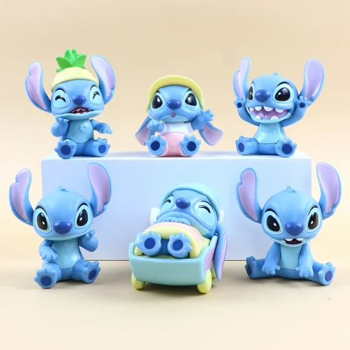 Figurines Stitch Disney lot de 6