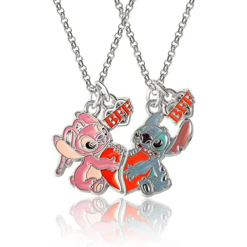 BFF Collier d Amitié Stitch et Angel