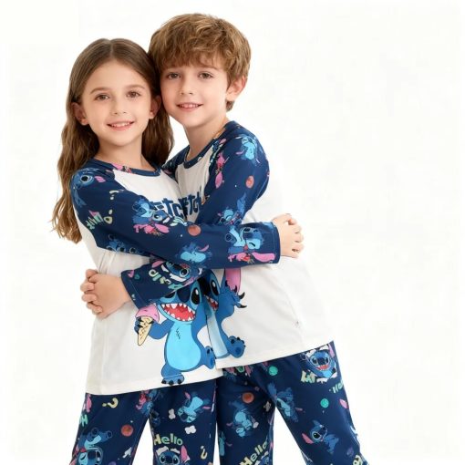 Pyjama Stitch bleu enfant