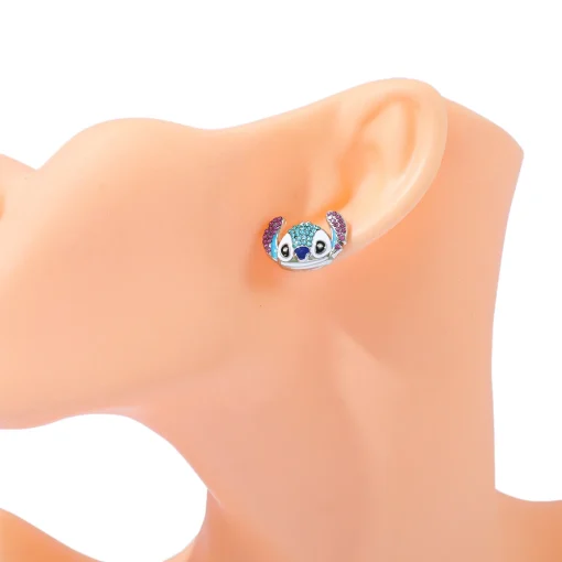Boucles d'Oreilles Fille Stitch acier inox