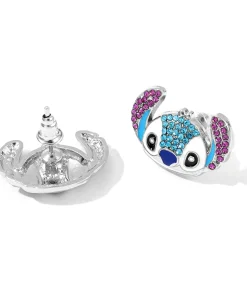vue arrière boucles d'oreilles stitch fille