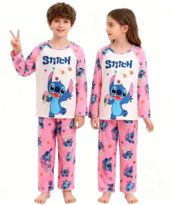 Pyjama Stitch enfant rose