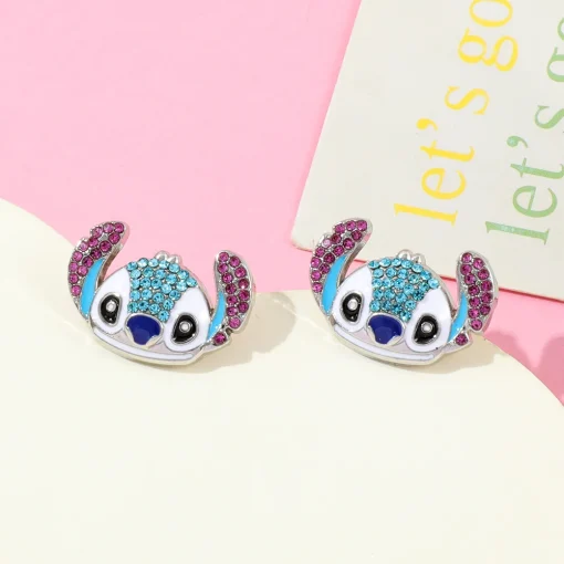 boucles oreilles stitch qui scintille