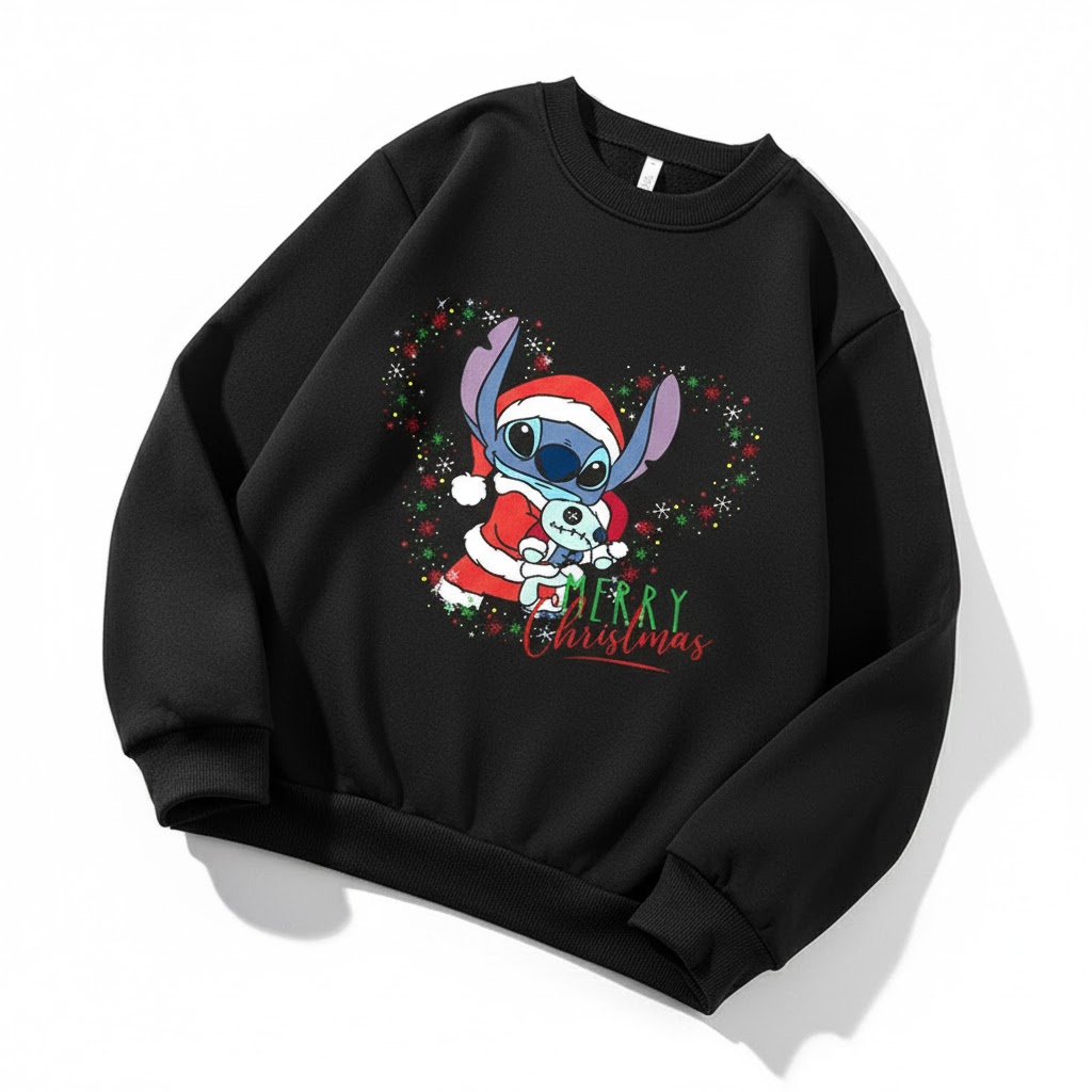 Pull de Noel Enfant Stitch 5 Pull de Noel Enfant Stitch père noel et souillon