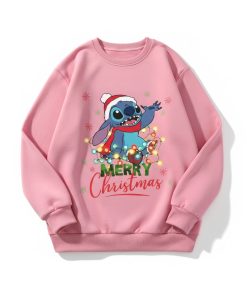 Pull de Noel Enfant Stitch 10 Pull de Noel Enfant Stitch rose