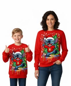 Pull de Noel Stitch pour enfant et adulte
