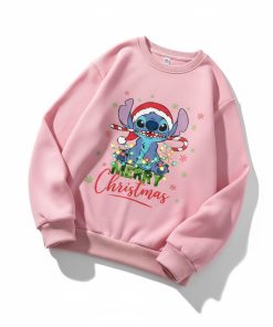 Pull de Noel Enfant Stitch 12 Pull de Noel rose pour Enfant Stitch sucre d'orge