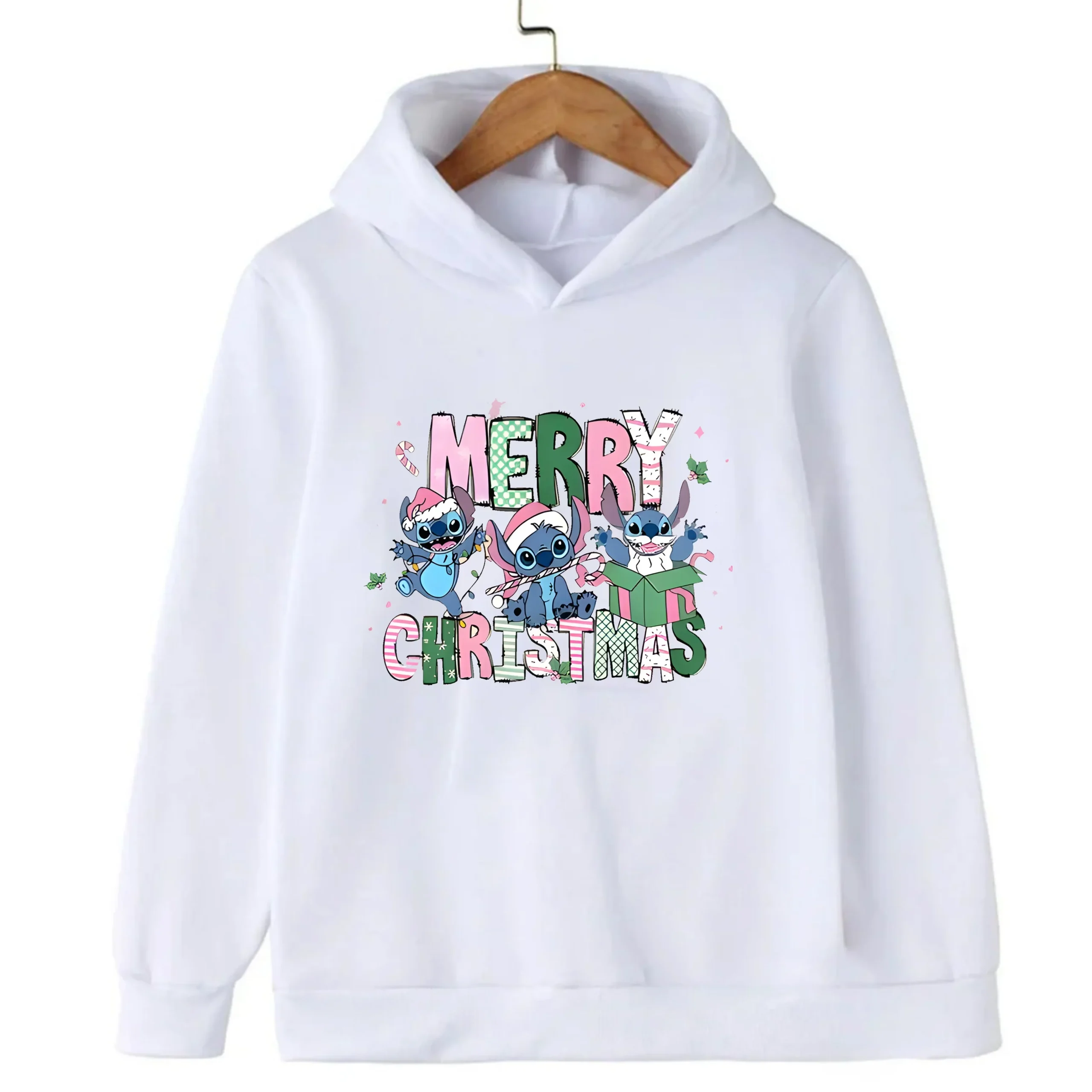 Sweat Noel Stitch Enfant 9 Sweat Noel blanc Stitch Enfant