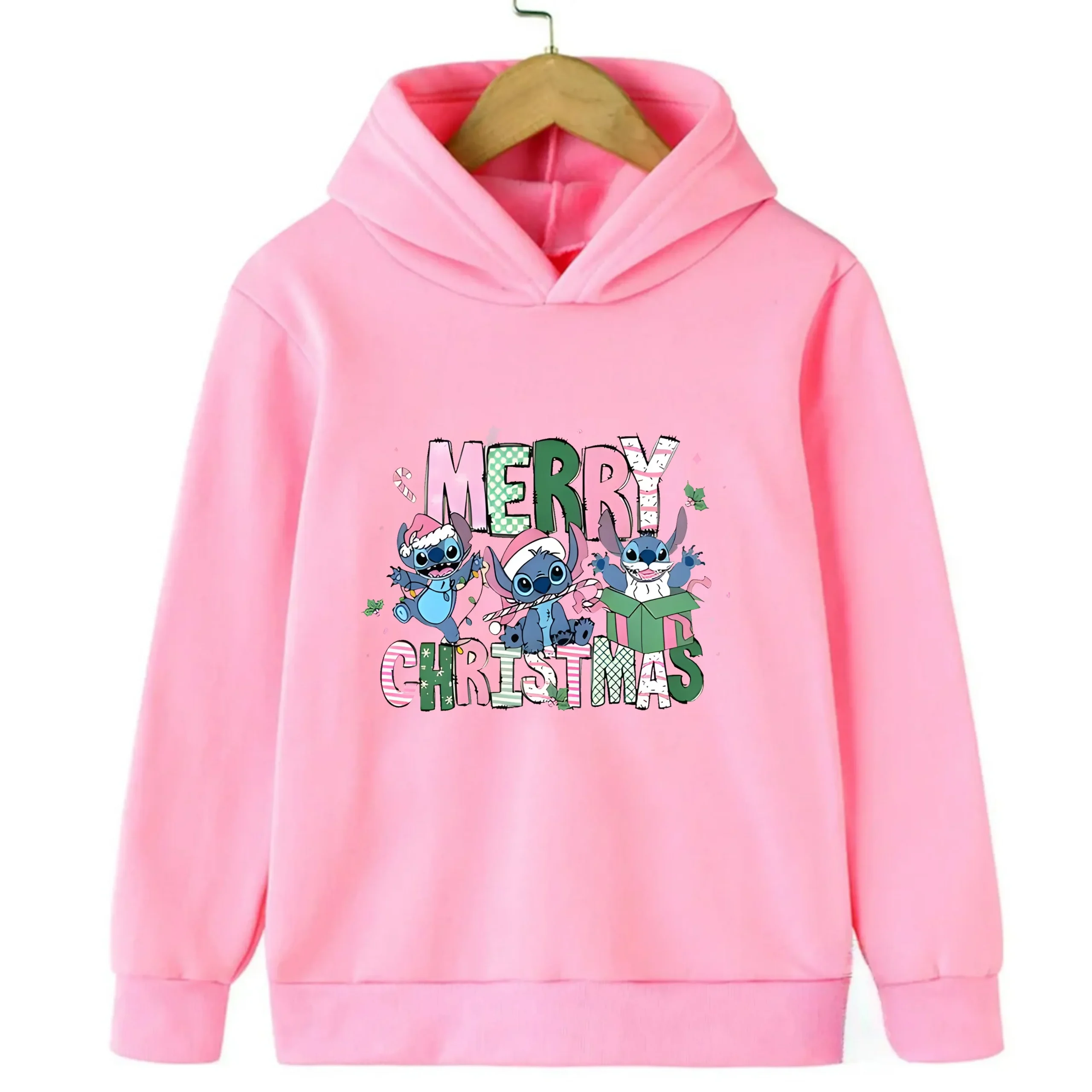 Sweat Noel Stitch Enfant 5 Sweat Noel rose Stitch Enfant