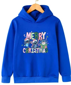 Sweat Noel Stitch Enfant 17 Sweat Noel bleu Stitch Enfant