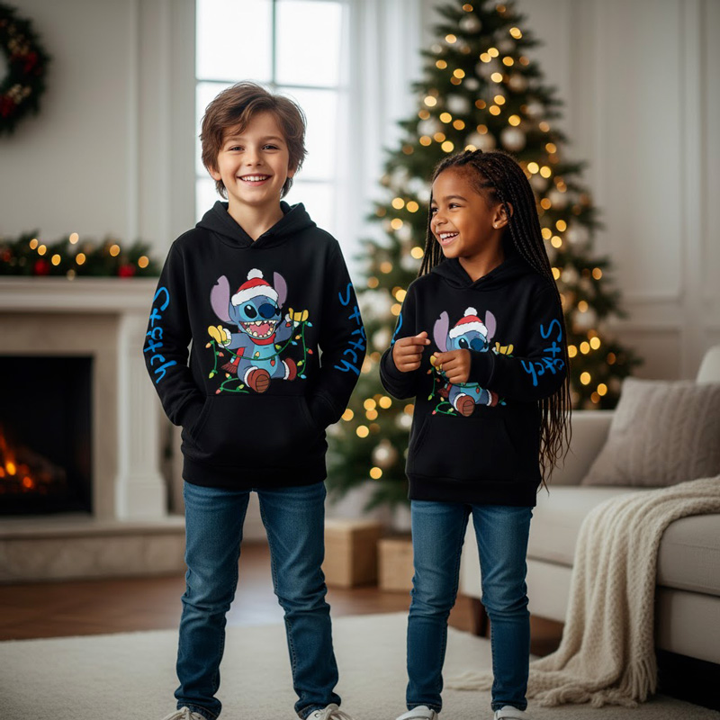 Sweat Noel Stitch 4 Sweat Noel Stitch enfant