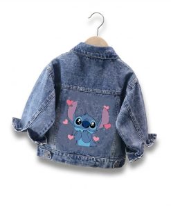 Veste en Jean Stitch Coeur pour Fille​