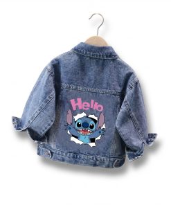 Veste en Jean Stitch Fille​ vu de dos